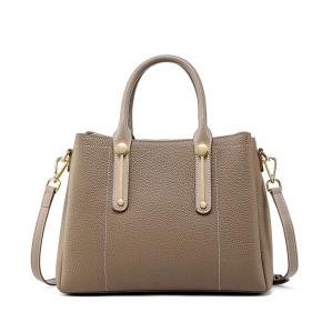 Casual large capacity leather shoulder bag 2681