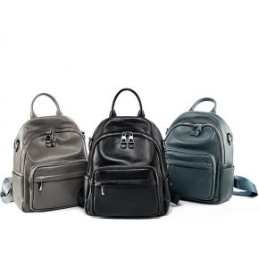 Genuine Leather Backpack 2696